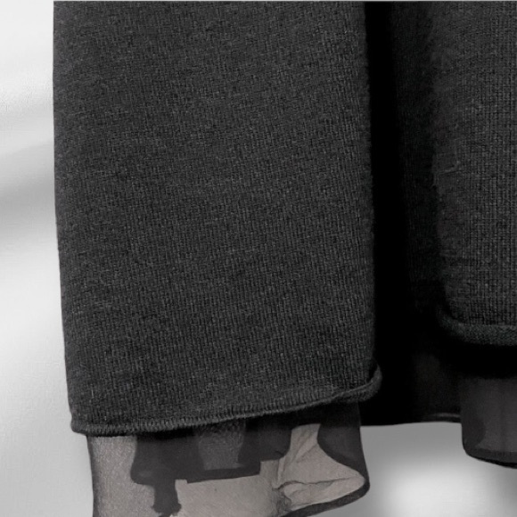 St. John Evening Black Formal Silk Cocktail A-Line Party Dress Size 8 - Picture 7 of 11